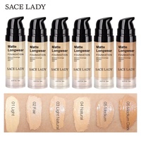 Palette de fond de teint professionnelle la plus populaire Fond de teint liquide longue durée et léger 15ml