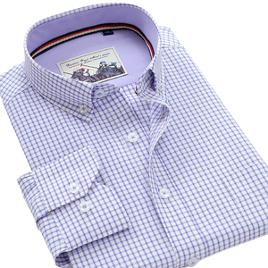 <span class=keywords><strong>Camisas</strong></span> de Vestir para <span class=keywords><strong>Hombre</strong></span>, Tallas Grandes, Transpirables, Casuales, de Color Sólido, a Rayas, a Cuadros, <span class=keywords><strong>Oxford</strong></span>, Manga Larga, Venta al Por Mayor de Fábrica - Product Image 3