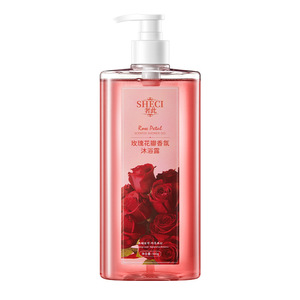 Gel de ducha perfumado con pétalos de rosa Sheci 500g Fragancia duradera para el cuerpo - Product Image 4