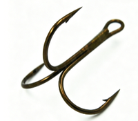 Hameçons triples en acier à haute teneur en carbone MF 8248, plaqués étain, différentes formes, plusieurs tailles, pour la pêche au bar en eau salée, 3x super résistants