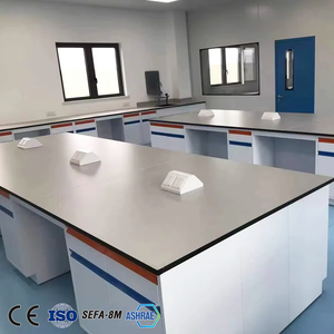 ม้านั่งทำงานเกาะ/ผนังเฟอร์นิเจอร์ห้องแล็บแบบโมดูลและเคลื่อนย้ายได้มีความยืดหยุ่นพร้อมกล่องใส่ในห้องปฏิบัติการ - Product Image 2