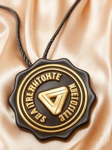 Etiquetas de Plástico con Logotipo Personalizado en Relieve y Estampado en Caliente para Relojes, Joyería y Ropa con Cordón de Nailon Resistente - Product Image 2