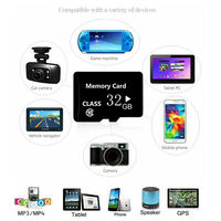 Carte Mémoire SD U3 Haute Vitesse 100% Pleine Capacité 8 Go 16 Go 32 Go 64 Go 128 Go Classe 10 TF