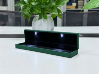 Boîte à Bracelets LED Vert Foncé en Gros, Boîte à Longue Chaîne LED Vert Foncé, Boîte à Bijoux LED Personnalisable avec Logo