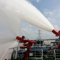 Système de lutte contre l'incendie maritime, moniteur d'eau/mousse et canon à eau en acier inoxydable, 7200m/min, certifié CCS BV EC ABS pour navires