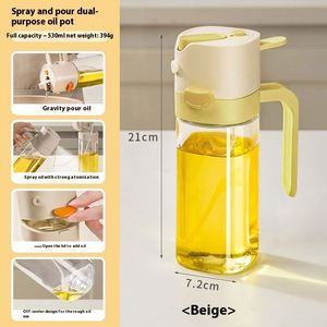 Botella de Vidrio de Doble Uso para Aceite y Spray, Herramienta de Cocina Integrada para Atomizar Aceite, No se Colgada, para el Hogar - Product Image 6