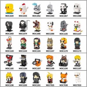 Anime personalizzato figura <span class=keywords><strong>Rurouni</strong></span> <span class=keywords><strong>Kenshin</strong></span> HIMURA testa di mattoni <span class=keywords><strong>KENSHIN</strong></span> Mini giocattoli set di blocchi da costruzione mattoni - Product Image 6