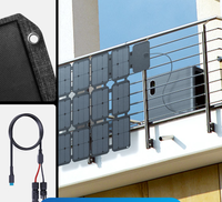 Panneau solaire pliable Gendome Solar 200 200W intégrant des cellules flexibles de qualité supérieure conçues pour l'exploration en plein air et le camping