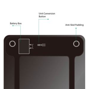 Bilancia elettronica personale con Display <span class=keywords><strong>a</strong></span> LED trasparente di vendita calda che misura la bilancia del peso corporeo - Product Image 6