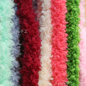 ไหมพรมกำมะหยี่แบบหนาพิเศษ 15 มม. แถบสีหนาแน่น สำหรับงาน DIY ตุ๊กตาทำมือ ลูกสุนัข แมว หมี - Product Image 1