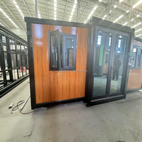 Maison conteneur préfabriquée pliable et extensible de 20 pieds ou 40 pieds, 2, 3, 4 ou 5 chambres, maison mobile compacte avec terrasse