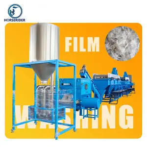 Hete Verkoop Plastic Afval Zachte Pe Film Rand Wasmachine Recycling Machine