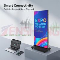 Solución de Pantalla LED Portátil de 1280*1920 mm, 6 Unidades, Sin Necesidad de Procesador Externo, Opciones de Altavoces Integrados, Control por Aplicación Móvil