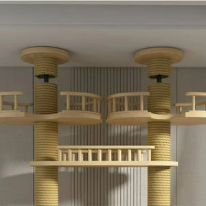 Sovradimensionato pilastro da arrampicata per gatti in legno massello gabbia per gatti multifunzionale per gatti Multi-strato piattaforma da salto Pet <span class=keywords><strong>Tower</strong></span> - Product Image 2