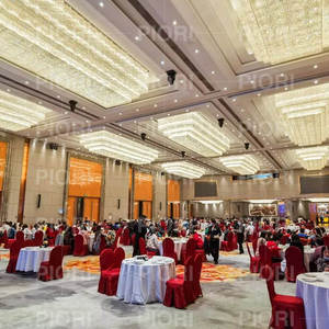 Tùy chỉnh kỹ thuật tiệc hiện đại K9 pha lê trần ánh sáng thiết kế vuông biệt thự trần thấp khách sạn sang trọng lớn Đèn trần - Product Image 3