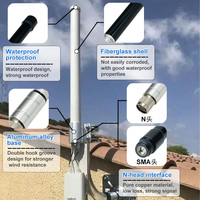 Antenne extérieure omnidirectionnelle Lora en fibre de verre à gain élevé 5dBi 868-915Mhz/2.4-2.5Ghz/5-6GHz étanche avec connecteur N/SMA sans outil