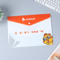 Belle impression de logo personnalisé écologique classeur transparent format A3 ou A4 ou A5 dossiers en plastique transparent