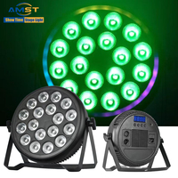 Luces LED Par de Plástico de Gran Efecto, 18x10W RGBW, Focos LED Par con Apertura, Control DMX512, Clasificación IP33 para Escenarios, Discotecas y Fiestas