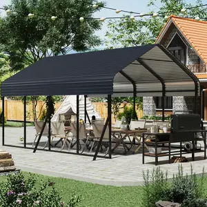 Haute qualité 10 * 20ft Simple Portable métal Garages auvents Carports Garages préfabriqués abri de voiture abri de voiture pour le stationnement - Product Image 6