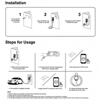 Estación de Carga para Vehículos Eléctricos ChargerIn de 22KW, 11KW y 7KW, Nivel 2, Cargador Inteligente de Pared con Control por Aplicación RFID y WIFI para Uso Comercial