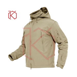 Hot Sale High Quality Custom Design Men's Bonded Softshell <b>Jacket</b> 100% Polyester Stand Collar <b>Thin</b> Breathable <b>Waterproof</b> - Product Image 3