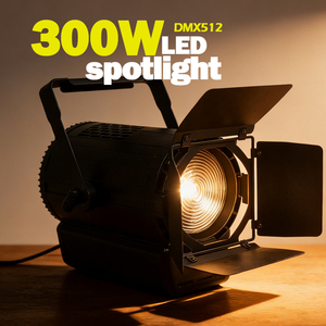 Projecteur de scène LED COB 300 Watts avec contrôle <span class=keywords><strong>DMX</strong></span>, faisceau lisse et réglable pour utilisation en studio - Product Image 1