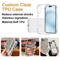 Coque Arrière de Téléphone Portable Personnalisée avec Logo Imprimé pour iPhone 11 12 13 14 15 16 17 Pro Max 16E Xr X 8 7 Plus SE 4