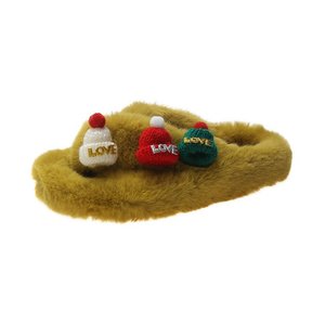 Pantuflas Peludas de Navidad Otoño-Invierno 2026, Sandalias de Una Sola Tira con Plataforma y Suela Gruesa, Zapatos Cómodos y Elegantes para Exteriores - Product Image 5