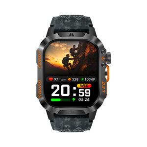 Factory Wholesale 2026 HT46 Men Outdoor Smart Watch 2.01 Screen 1200mAh Large Battery <b>LED</b> Flashlight IP68 Waterproof Smartwatch - Product Image 5