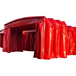 대형 전동 개폐식 창고 지붕 야외 활동용 접이식 물류 복도 차양막 - Product Image 2