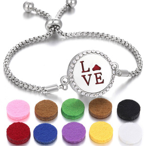 Pulsera con Colgante de Huella de Animal, Brazalete Difusor de Acero Inoxidable - Product Image 2