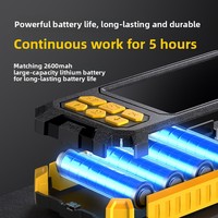 Caméra endoscopique HD 500W à double objectif, zoom 2X, éclairage LED blanc, batterie rechargeable, écran IPS 4,5 pouces pour réparation automobile et égouts