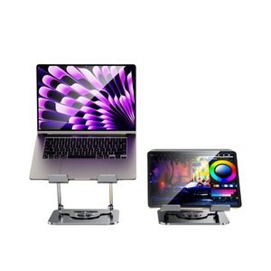 Support réglable pour ordinateur portable, en métal, 23.3x18.7cm, support de bureau rotatif pour tablette et jeux sur PC - Product Image 2