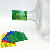 Étiquettes thermorétractables en PVC haute brillance pour bouteilles d'eau minérale, impression durable, couleur longue durée, qualité imperméable, couleur personnalisée
