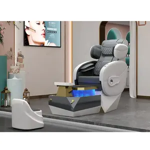 High Quality Luxury Design Electric Massage Automatic Water Circulation Pedicure Chair Back Full Massage Spa Chair