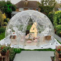 Tente dôme d'hôtel transparente de luxe de 12 pieds en plastique Igloo de jardin pour le camping