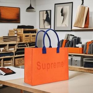 Sac de rangement en feutre coloré style coréen personnalisé Organisateur de transport durable et élégant pour les courses - Product Image 6