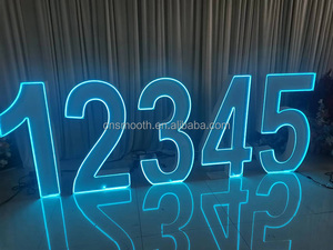 Lettres lumineuses LED RGB personnalisées à changement <span class=keywords><strong>de</strong></span> couleur, lettres <span class=keywords><strong>de</strong></span> marquise, lettres lumineuses pour mariage, grands numéros lumineux - Product Image 3
