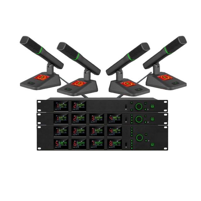 Wireless 2/4/8 Channel Conference Microphone