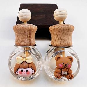 Botol parfum penyegar udara mobil, botol parfum kaca kosong tahan Air dengan klip Botella De Difusor - Product Image 6
