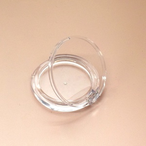 Paleta de Rubor en Polvo Compacto, Envase de Rubor Transparente con Cristales, Empaque de Rubor de Marca Privada - Product Image 1