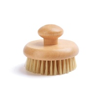 Brosse exfoliante ovale en bambou personnalisable avec logo OEM, brosse corporelle végane pour peaux sèches, éponge de massage naturelle pour le bain, Loofah