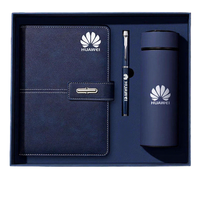 Ensemble de luxe A5 pour entreprise : agenda, carnet en PU personnalisable, stylo, mug isotherme et clé USB