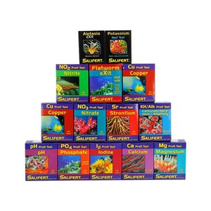 Reactivos de Prueba Holandeses Sarli al por Mayor para Agua de Mar: KH, Amoníaco, <span class=keywords><strong>NO3</strong></span>, Magnesio, <span class=keywords><strong>NO2</strong></span>, Calcio, PO4, Cobre, PH, Yodo, Estroncio, Ecológicos - Product Image 1