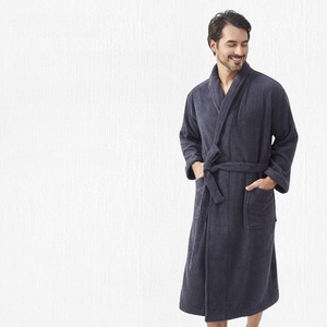 Albornoz Europeo SMOOTH para Hombre, Talla Grande, 100% Algodón, Grueso, Absorbente, Calidad <span class=keywords><strong>de</strong></span> Hotel <span class=keywords><strong>5</strong></span> <span class=keywords><strong>Estrellas</strong></span> - Product Image 2