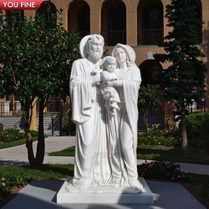 Statue <span class=keywords><strong>de</strong></span> la Sainte Famille en marbre sculpté à la main, YOUFINE, <span class=keywords><strong>église</strong></span>s catholiques orthodoxes, objets religieux - Product Image 6