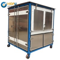 Nouveau purificateur d'huile de transformateur à fluide silicone HOPU FR3 triphasé 380V en acier inoxydable avec garantie de 5 ans