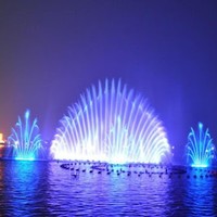 Fuente Musical de Agua Flotante con Luz Subacuática RGB DMX512 de Acero Inoxidable para Exteriores, Personalizada para 2026