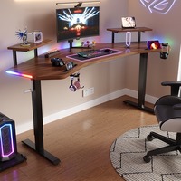 Bureau de jeu en bois réglable, durable et extensible avec plateau extra-large optimisé pour les performances de jeu
