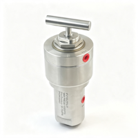 Vanne d'interface pneumatique en acier inoxydable SS316 normalement fermée pour le contrôle du débit d'huile haute température OEM